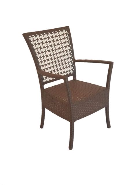 982 Məhsulun adı: Bağ üçün stul Zili Rattan Rim kombi, qəhvəyi — Bağ və bağça
