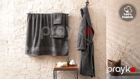 Əl dəsmalı Yataş Essentials, 50х90 sm, pambıq, antrasit — Bakı