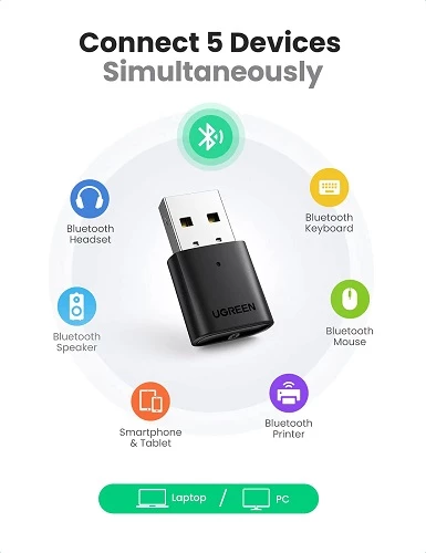 Ugreen 80889 USB Bluetooth Adapter — Routerlər, Bakı (3)