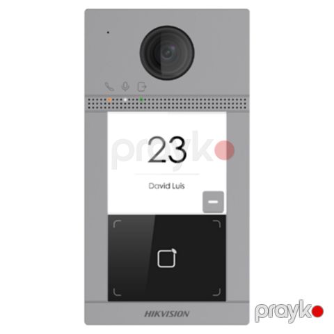 Hikvision 1 Button Metal Villa Door Station (DS-KV8113-WME1(C)/Flush) — Bakı