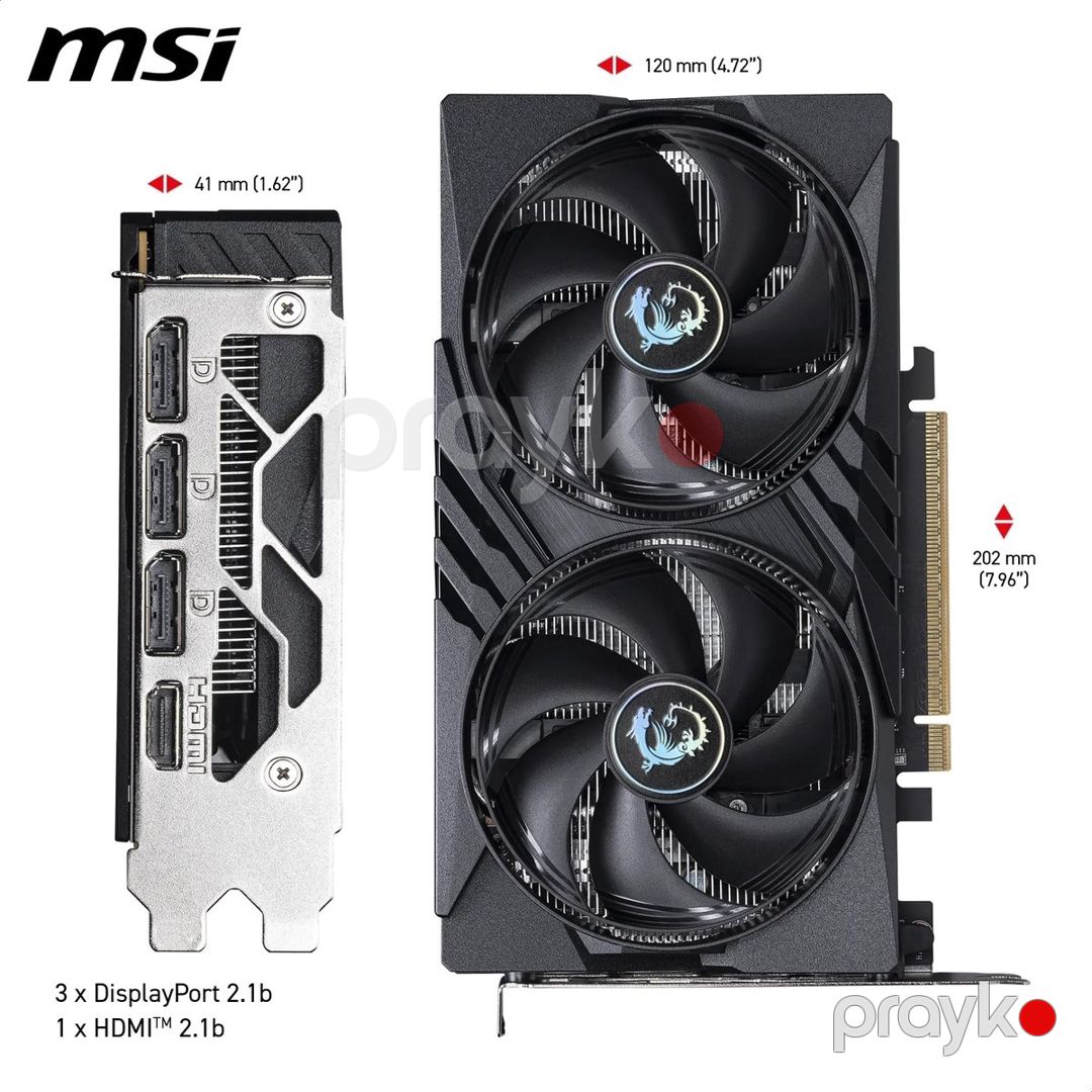 Msı GeForce RTX 5050 8GB shadow 2X oc — Kompüterlər və noutbuklar, Bakı (2)