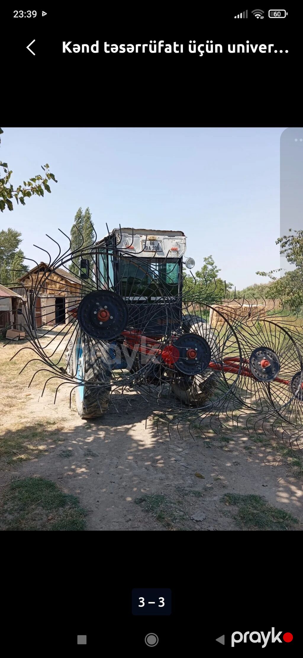 Kənd təsərrüfatı üçün universal traktor və qoşqu avadanlığı — Traktorlar, Bərdə (2)