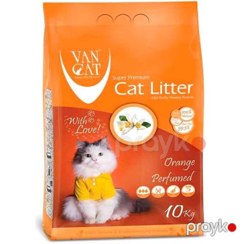 Topalaşan doldurucu pişiklər üçün Van Cat Super Premium Quality Orange 10 kq — Bakı