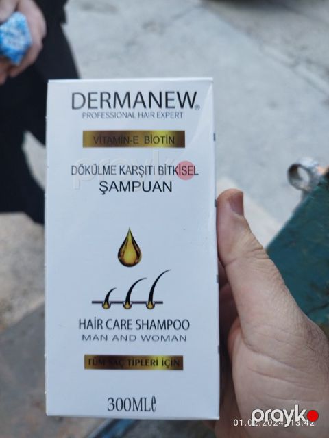 Saç tökülməsinə qarşı şampun "Dermanew" — Bakı