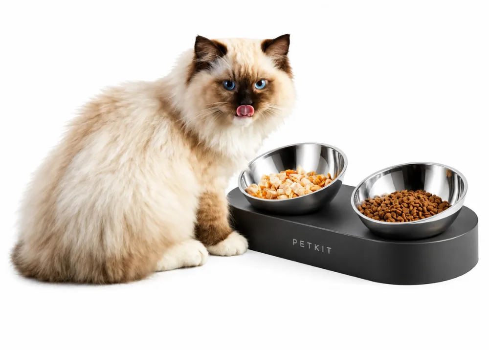 Petkit Fresh Nano Metal Adjustable Double Bowls — Mallar, Bakı (5)
