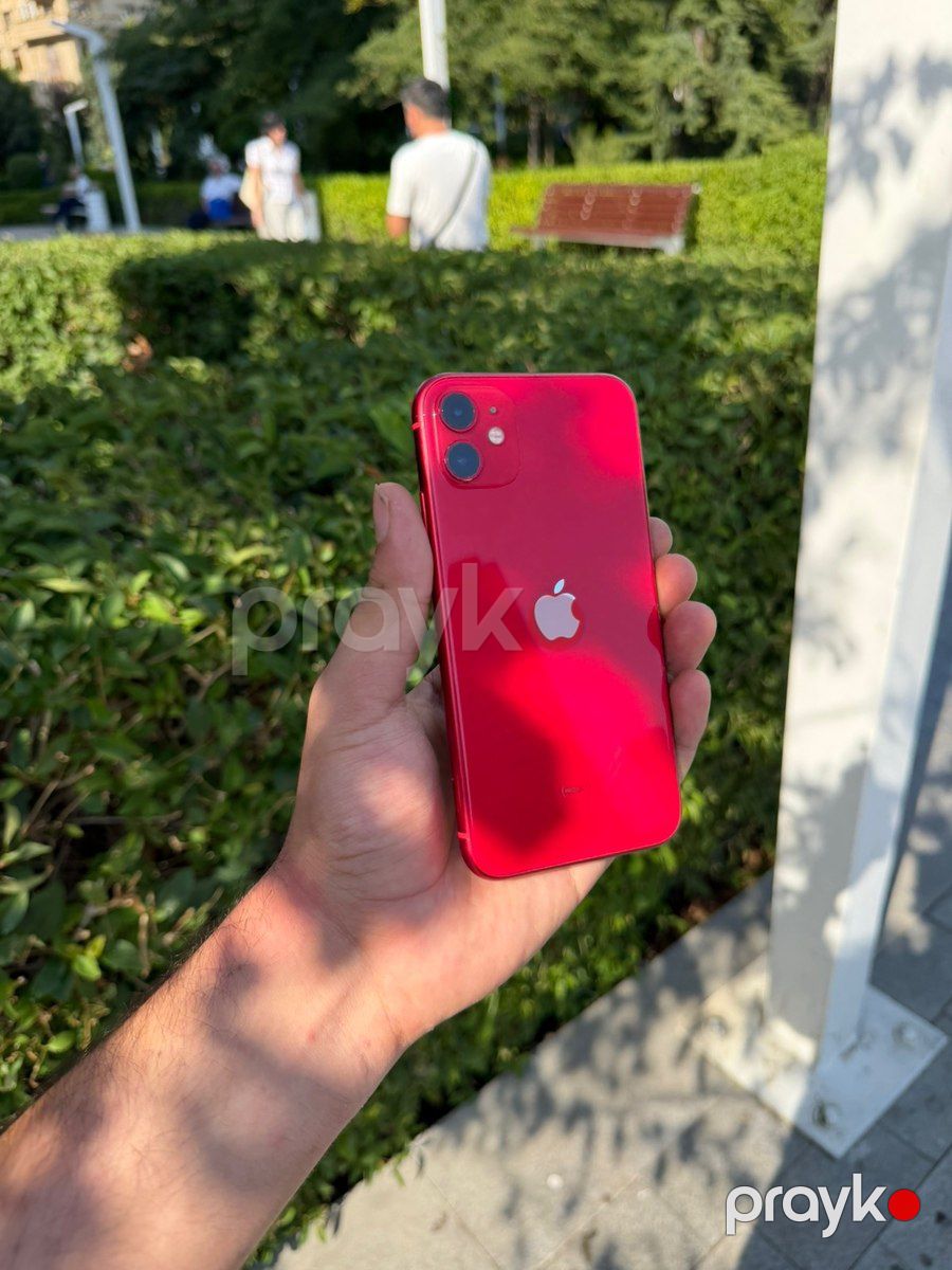 Apple iPhone 11 Red 64GB/4GB — Smartfonlar, Bakı (2)