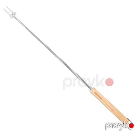 Çəngəl qril üçün Tescoma Privilege Telescopic, paslanmayan polad/taxta, gümüşü/qəhvəyi, 75-22 sm — Bakı