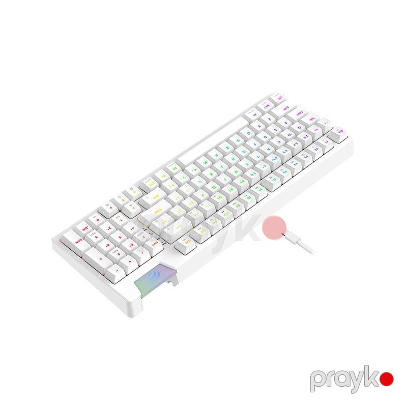 Havit KB885L-RU Gaming Keyboard RGB (Ağ) (6950676224665) — Periferik cihazlar, Bakı (3)