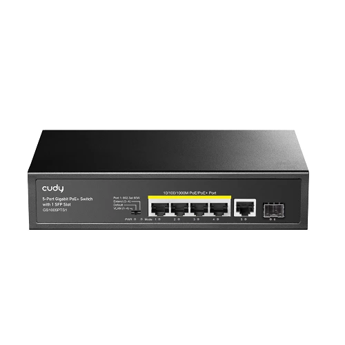 Cudy GS1005PTS1 5-Port Gigabit PoE+ Switch — Şəbəkə və server avadanlığı, Bakı (2)