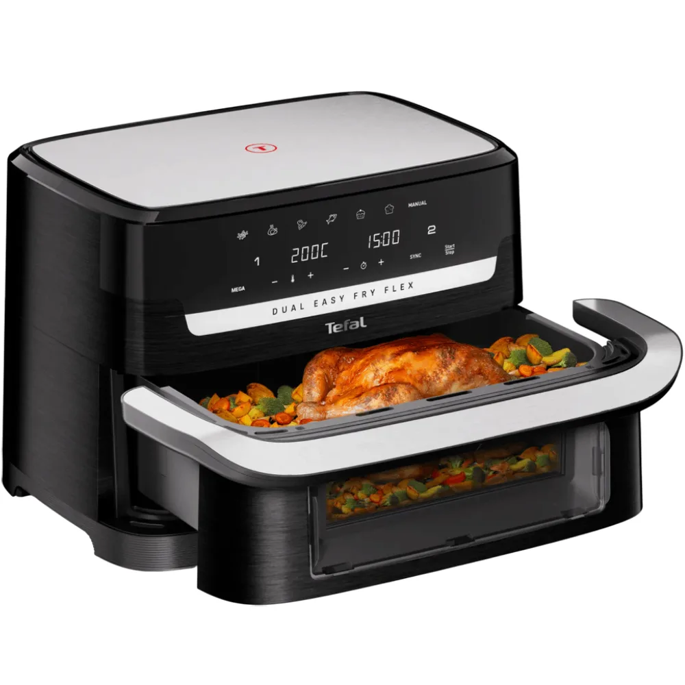 Air Fryer Tefal Easy Fry Flex Dual — Mallar, Bakı (2)