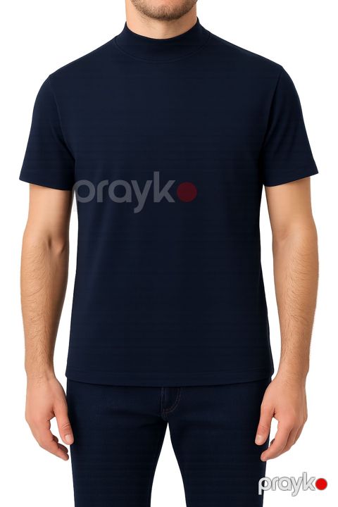 Kişilər üçün futbolka 6066, göy, pambıq, ölçü M — Bakı