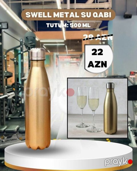 Metal su qabı "Swell (500 ML)" — Bakı