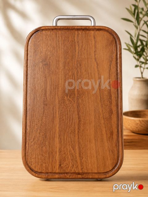 Mətbəx lövhəsi 6921-3599, taxta, 39x24 sm, qəhvəyi — Bakı