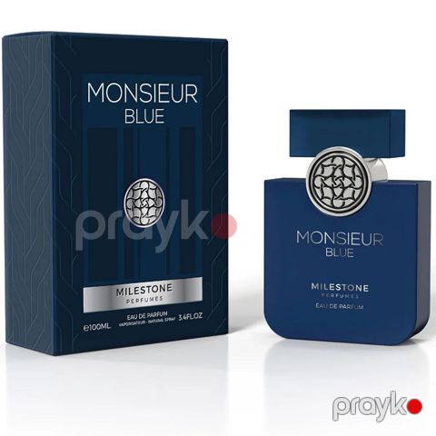 No Brand Milestone Monsieur Blue kişilər üçün ətir suyu 100 ml — Bakı