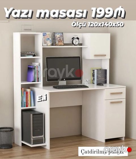 *Yazı masası 199Azn Rəng seçimi var Ölçü 120x140x50 — Ucar