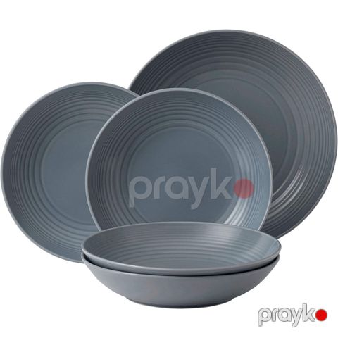 Boşqab dərin, boz, 20,6×4 sm - 5552000046816 — Bakı
