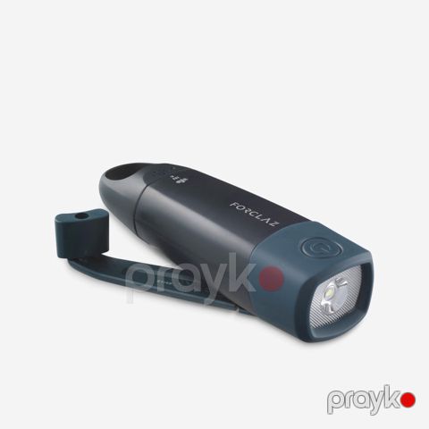 Fənər Decathlon Dynamo 500, qara/göy, 150 lm — Bakı
