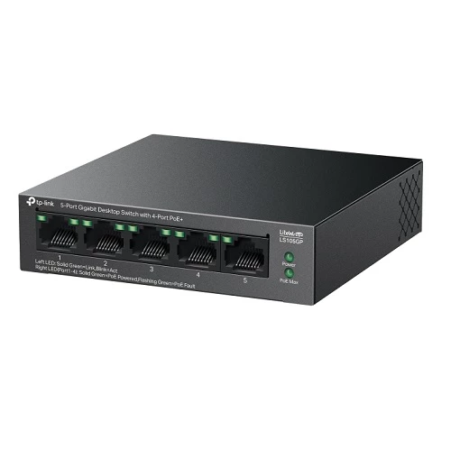 TP-Link LS105GP 5-Port Gigabit PoE+ Switch — Şəbəkə və server avadanlığı, Bakı (2)