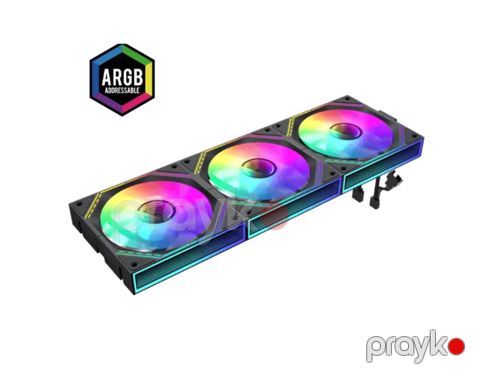 Kuler "Gamemax FN12A-S3I 3x Argb Black" — Bakı