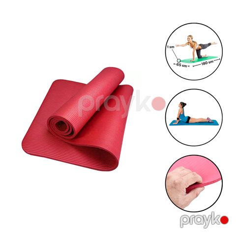 Yoqa üçün mat Gymnic 2060, 1 sm, qırmızı — Bakı