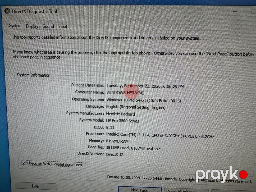 HP Pro 3500 — Masaüstü kompüterlər, Bakı (7)