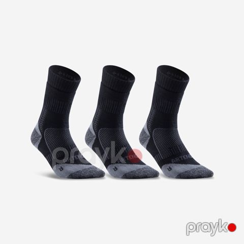 İdman corabları Decathlon Artengo 8584594, qara/boz, ölçü 35-38, 3 əd — Bakı