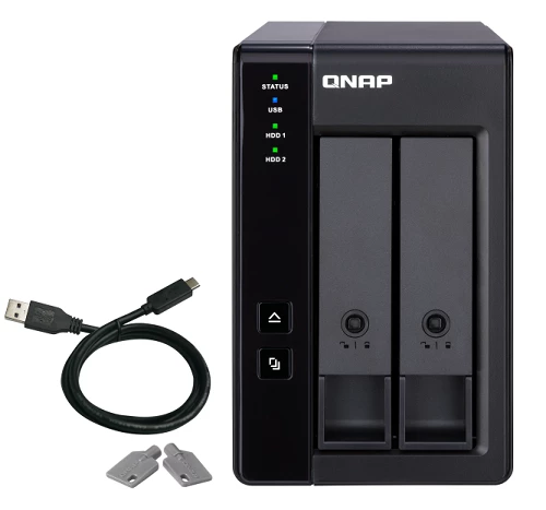Qnap TR-002 2 Bay USB Type-C Direct Attached Storage — Server avadanlıqları, Bakı (2)