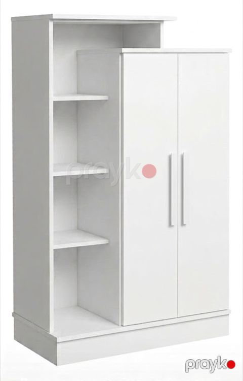 Şkaf 96983622, laminat, ağ, 180x100x40 sm — Bakı