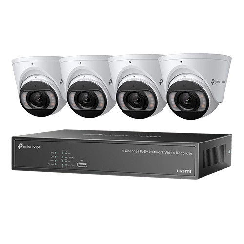 Vigi NK4P-T4425-2T 4MP Full-Color Turret IPC & 4 Channel PoE+ NVR KIT — Bakı