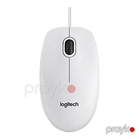 Logitech Corded Mouse B100 – Business Emea – Whıte (910-003360) — Bakı