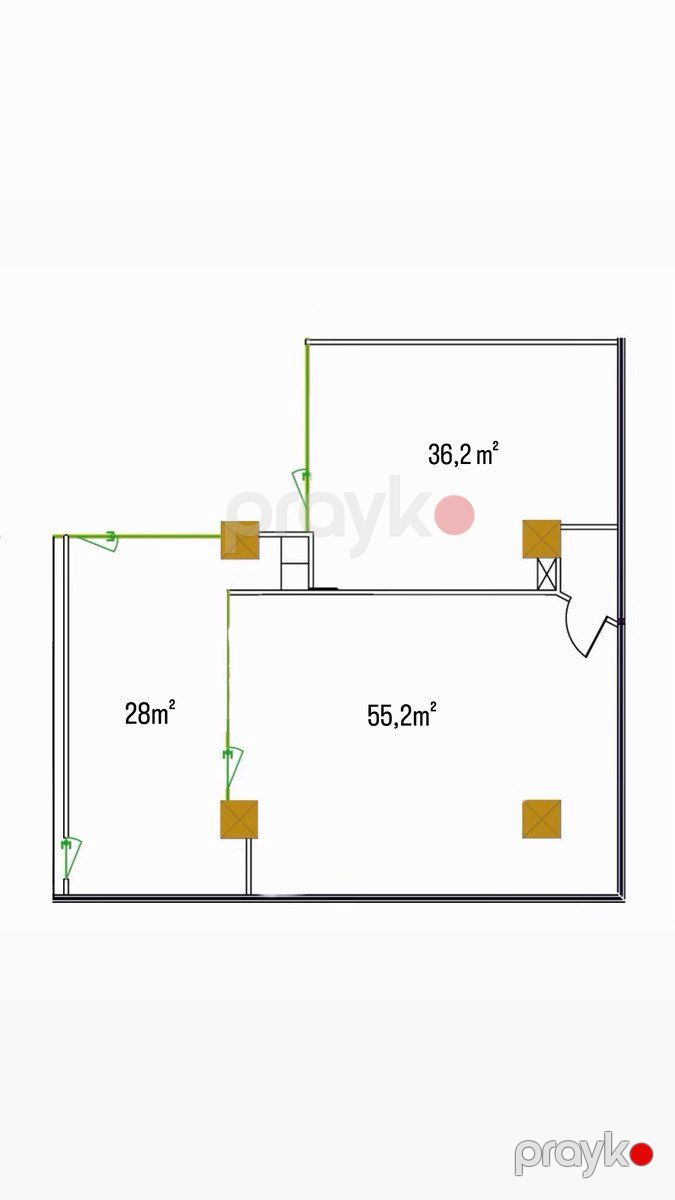 İcarəyə verilir 3 otaqlı ofis 120 m² — Ofis, Bakı (6)