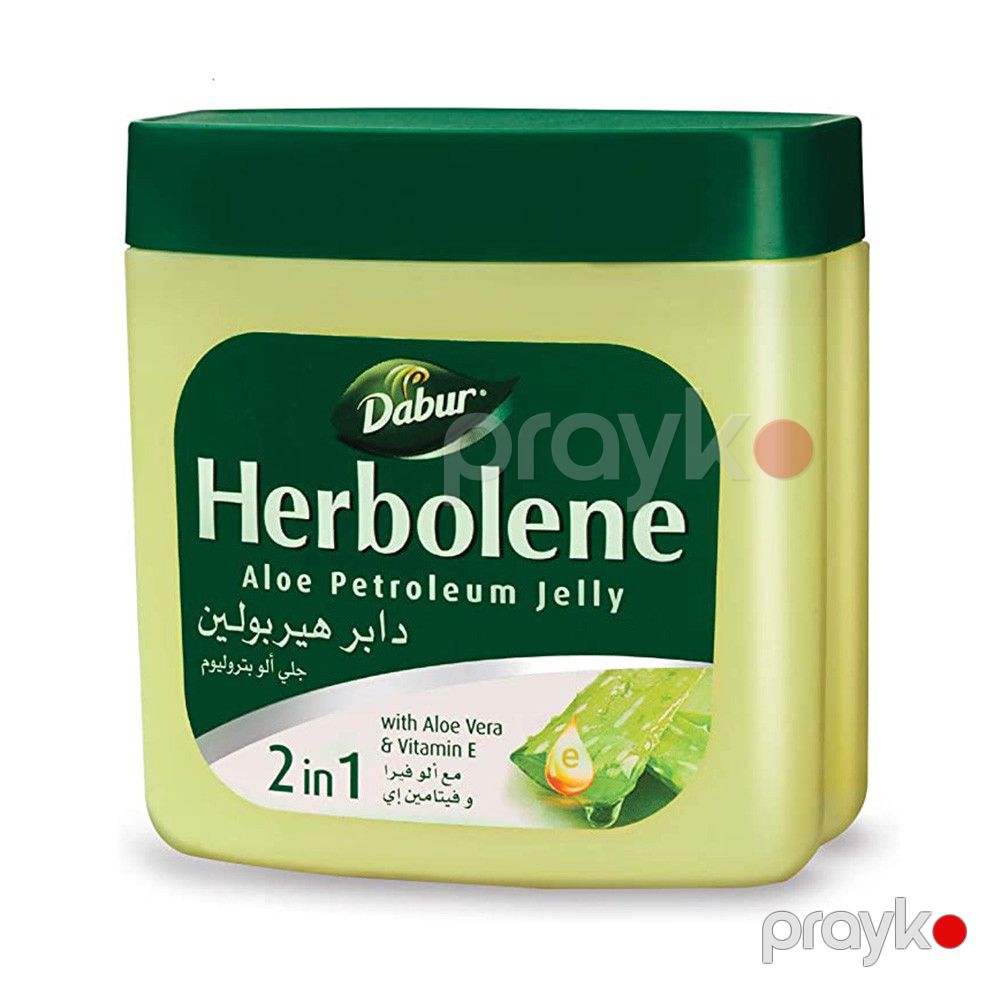 Üz və Bədən üçün Aloe Vera və Vitamin E ilə Dabur Herbolene Vazelin — Mallar, Bakı (2)