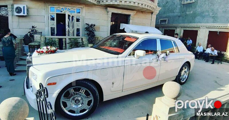 Rolls Royce phantom white, 2012 il — Minik avtomobili icarəsi, Bakı (8)