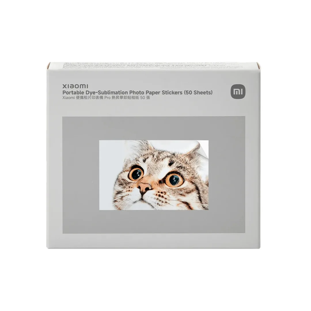 Fotokağız Xiaomi Portable Dye Sublimation Photo Paper Stikers 50 sheets (BHR082OGL) — Bakı