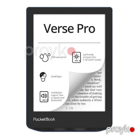 PocketBook 634 Verse Pro Azure E-Ink 16GB Elektron Kitab — Bakı