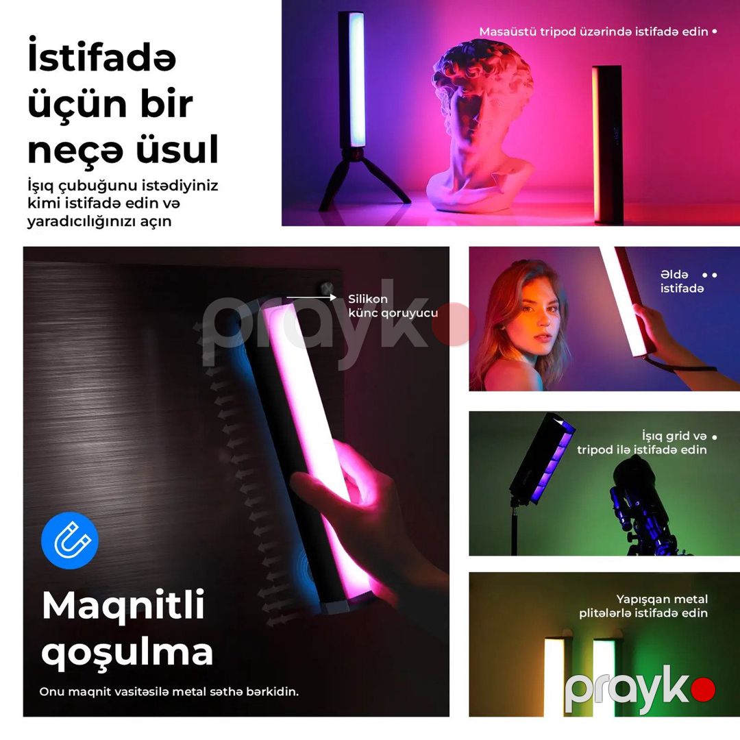 RGB LED boru işıq Neewer RGB1 — Foto və video texnikası, Bakı (5)