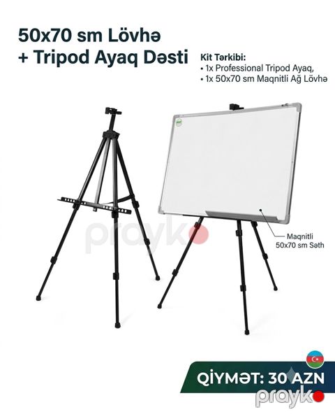 Yeni, Maqnitli, Lövhə, 70 x 50 sm, Pulsuz çatdırılma — Masazır