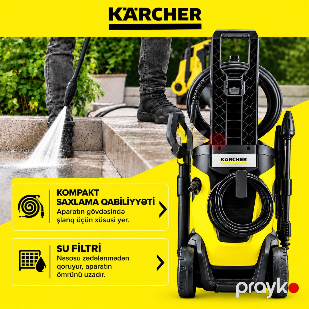 Yüksək təzyiqli yuyucu maşın Karcher K 7 WCM — Mallar, Bakı (3)