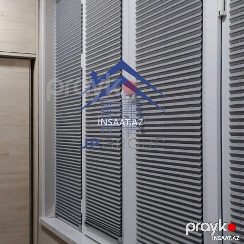 plisse jalüz pərdələr — Pəncərələr, qapılar, balkonlar, Bakı (2)
