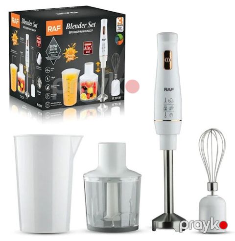 Məhsul 1949 Məhsulun adı: Blenderlər RAF 331 dəst 800 Vt 0.5 L Ağ — Bakı