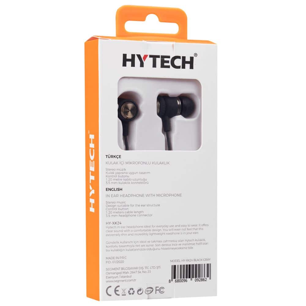 Hytech XK24 Mikrofonlu-Qulaqlıq (HY-XK24 Black-gray) — Qulaqcıqlar, Bakı (3)