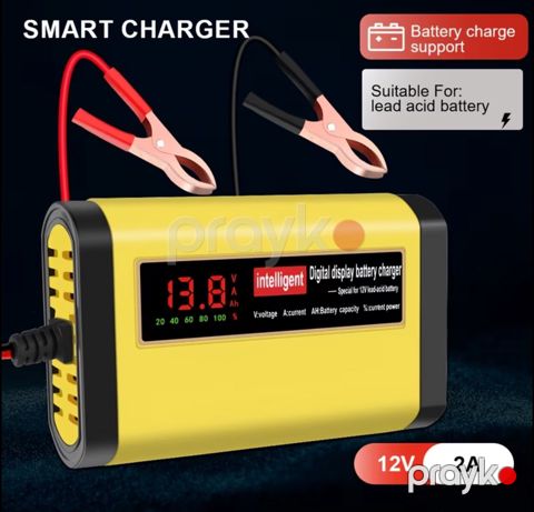 12V akkumulyator üçün rəqəmsal avtomatik şarj cihazı — Bakı