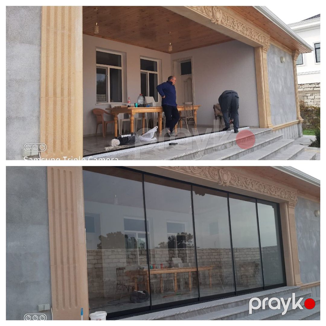 Fotosel şüşə qapı — Təmir və inşaat, Bakı (11)