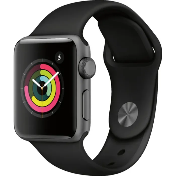Apple Watch Series 3 38mm GPS + Cellular Space Gray Alüminium Smart Saat Sport Loop — Bakı