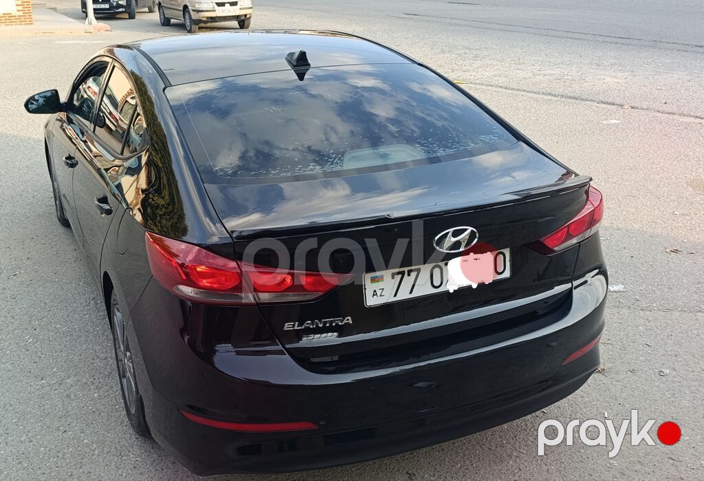 Hyundai Elantra sedan-BEZKRASKA-2017 Cİ İL -102000 Yürüş – qara rəng — Avtomobillər, Fatmayı (2)