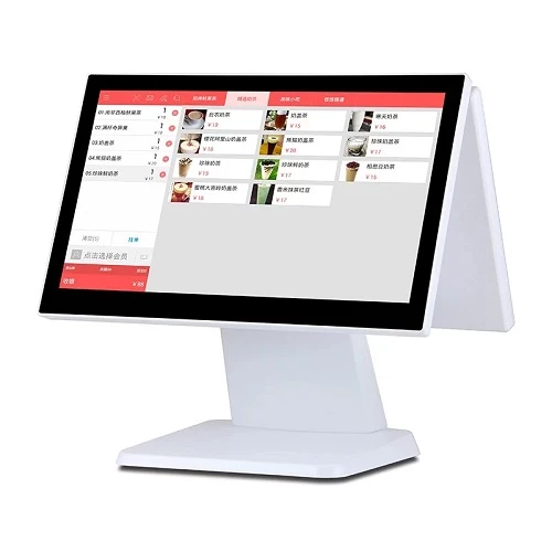 Ocom Pos-1516 White Dual Screen AiO Pos Machine — Bakı
