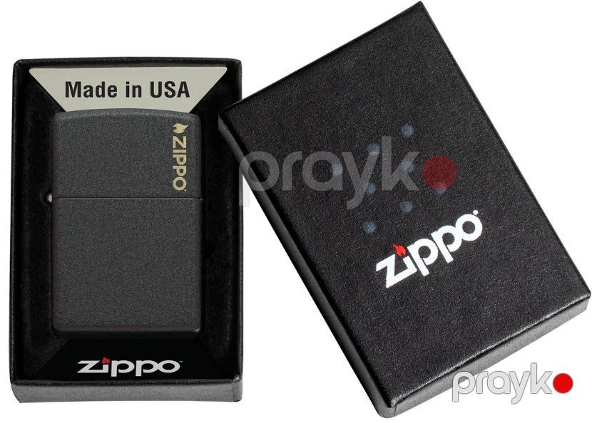Alışqan Zippo Classic Black Crackle with Zippo Logo — Mallar, Bakı (3)