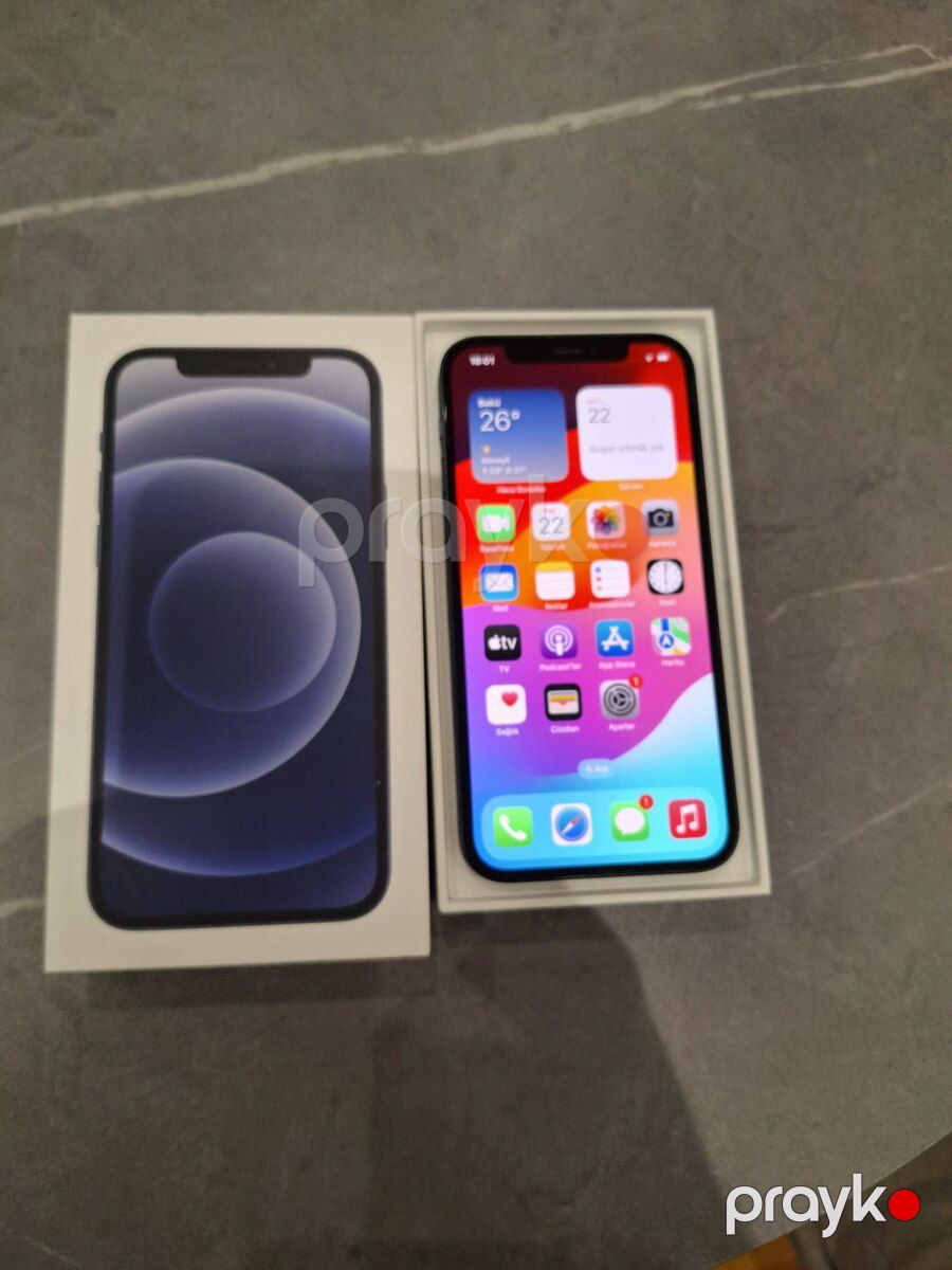 Apple iPhone 12 Black 128GB/4GB — Smartfonlar, Bakı (2)