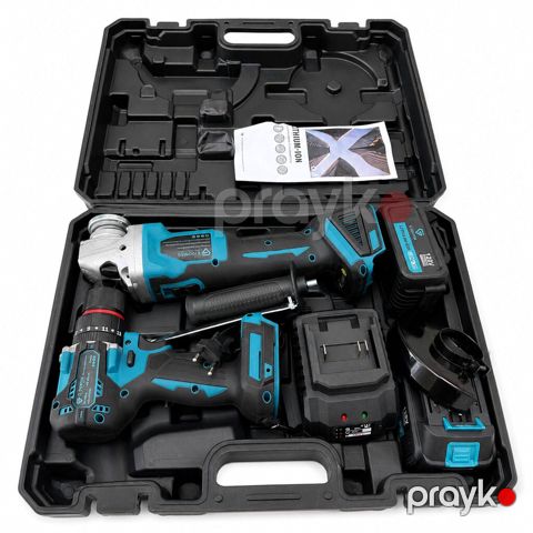 4379 Məhsulun adı: Akkumulyatorlu elektrik alət dəsti G-power JK222 — Bakı