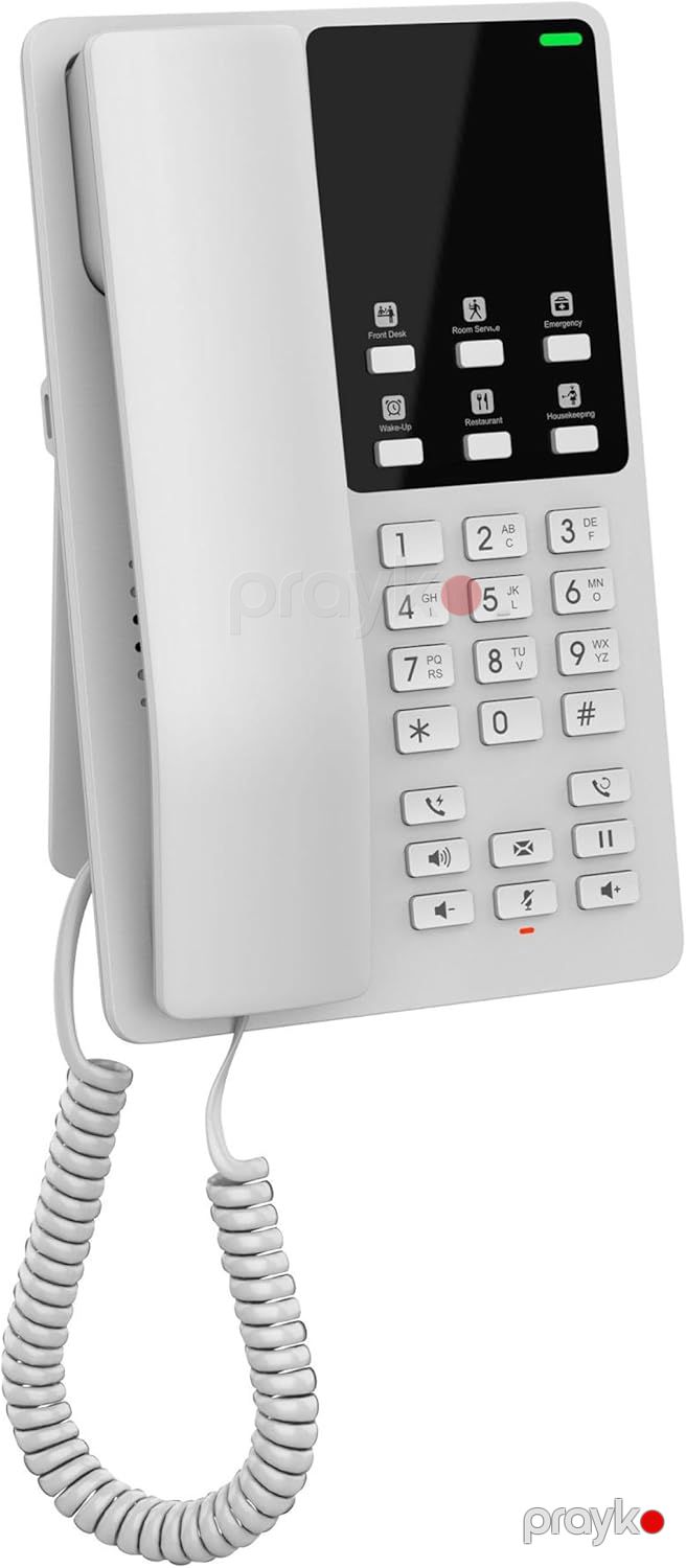 Grandstream GHP620 White Compact Hotel IP Phone (GHP620) — Şəbəkə və server avadanlığı, Bakı (2)